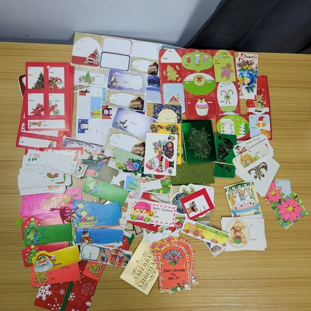 Vintage Lot of Christmas Holiday Gift Tags To From‎